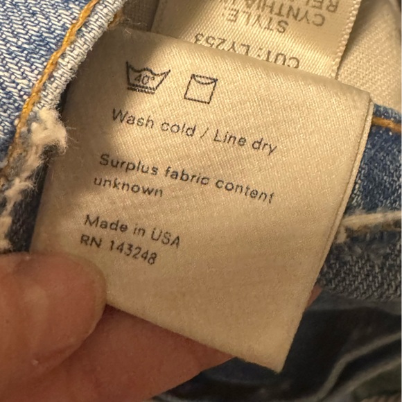 Reformation Cynthia High Rise Relaxed Jeans in Aegean - Women’s 23 - Picture 10 of 13